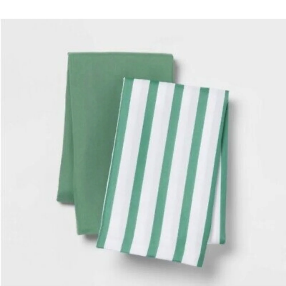 Microfiber Body Pillow Covers - Green & White Stripe - Room Essentials N…